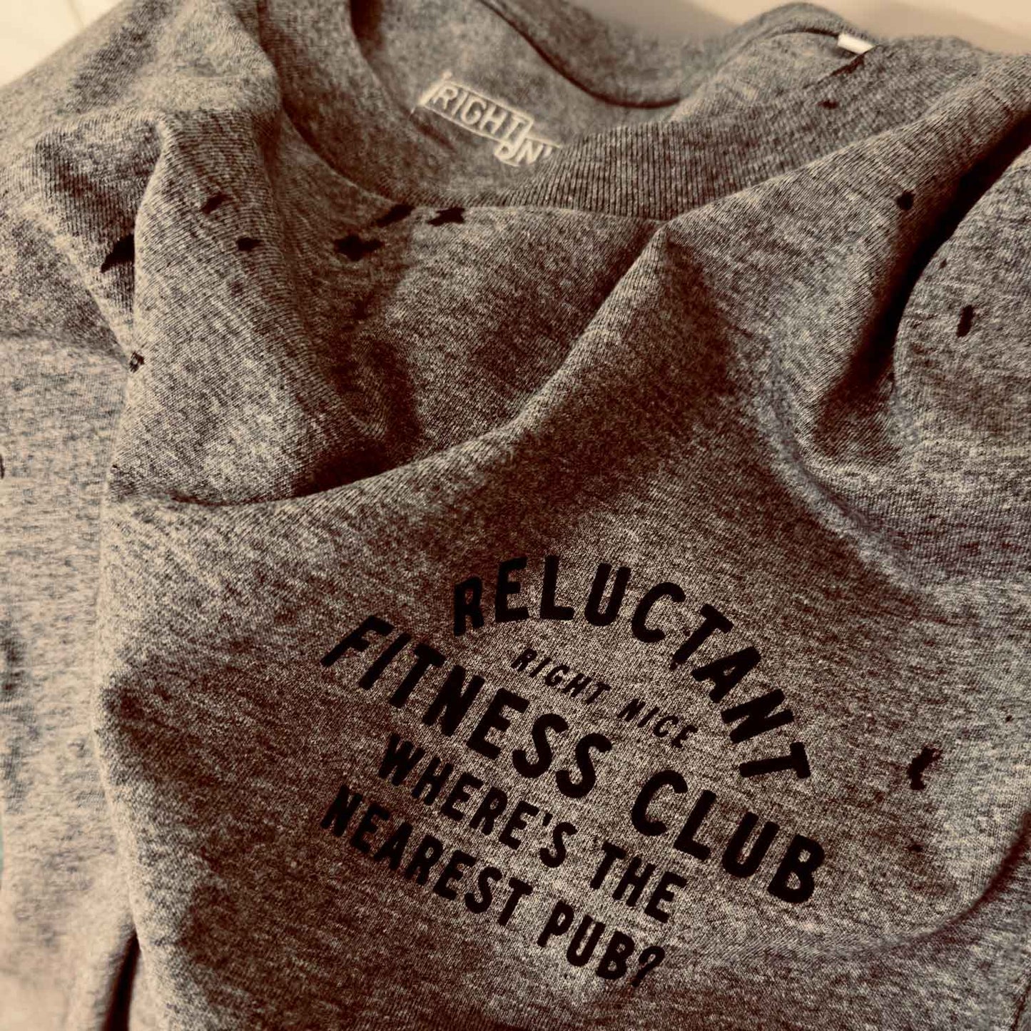 RELUCTANT FITNESS CLUB - T-SHIRT